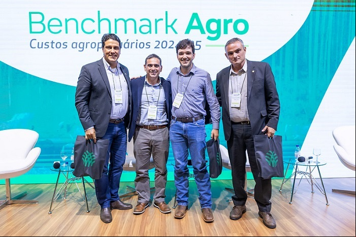 João Paulo (esq.), Antonio Chaker, Gustavo Freitas e Rafael Ribeiro (direita)